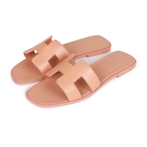 hermes granit rose oran|Hermes Oran Sandal Granit Rose Calfskin Leather .